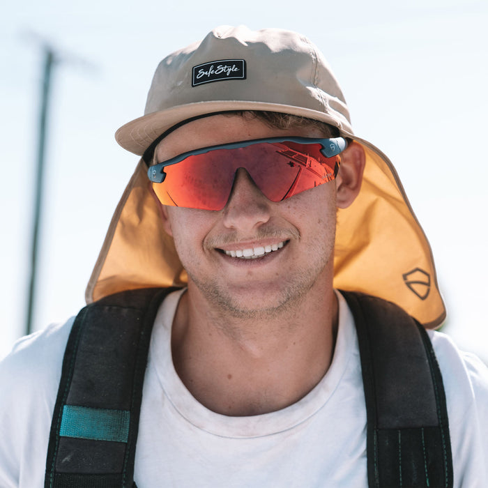 SafeStyle Phantoms Matte Navy Reflectors Red Lens - Lifestyle 1