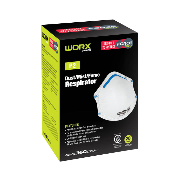 Force360 RWRX250 P2 Disposable Respirator box of 20