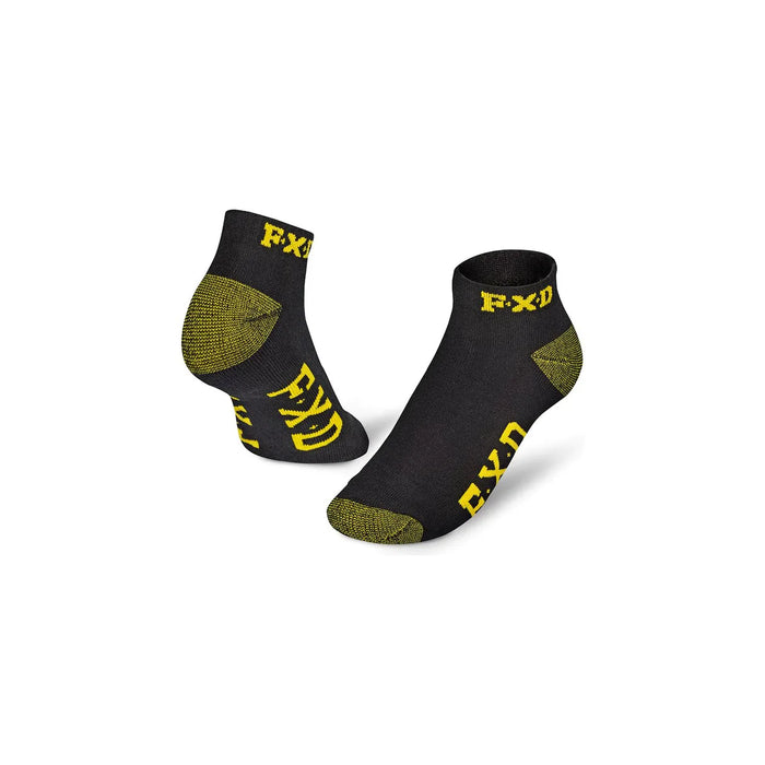 FXD SK3 5 Pack - ANKLE WORK SOCKS - Multi Coloured Size 7-12