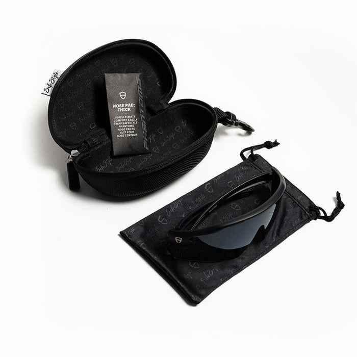 SafeStyle Phantoms Matte Black Frame Tinted Lens - Hard Case
