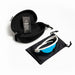 SafeStyle Phantoms Matte White Frame Reflectors Blue Lens - Hard Case
