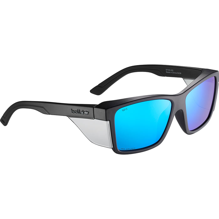 Bolle STKS 420 Polarised Matte Black Frame Cobalt Flash Lens STK42N56A