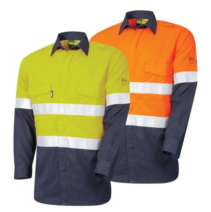 Bool Lightweight PPE1 Two Tone FR Shirt With Loxy Reflective Tape - BW2500T1
