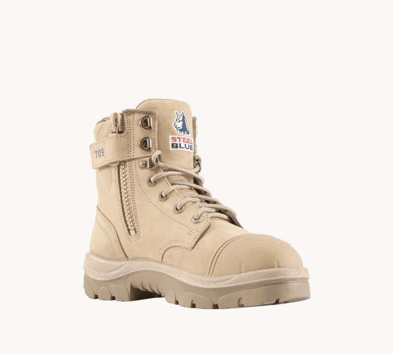 Steel Blue Ladies 512709 Argyle Zip Scuff Cap Safety Boot - Sand