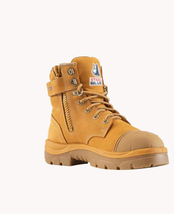Steel Blue 512709 Ladies Argyle Zip Scuff Cap Safety Boot - Wheat