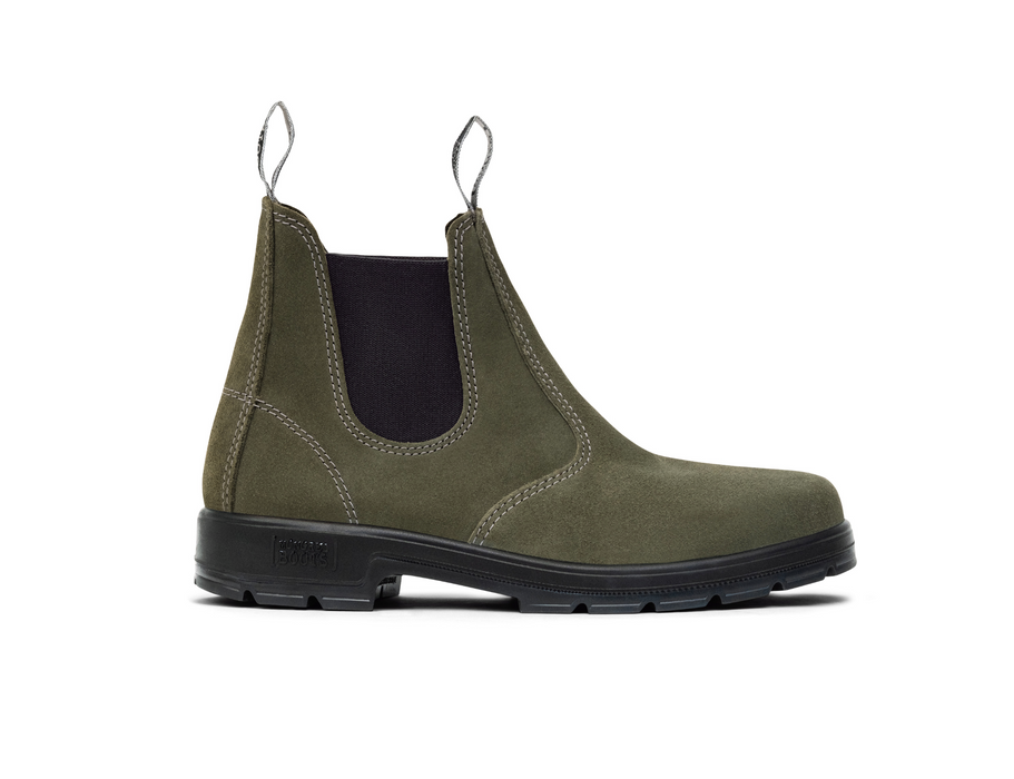 MONGREL OLIVE SUEDE K9 ELASTIC SIDED BOOT K91045