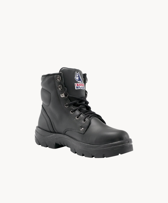 Steel Blue Argyle Lace-Up Safety Boot 312102 – 150mm