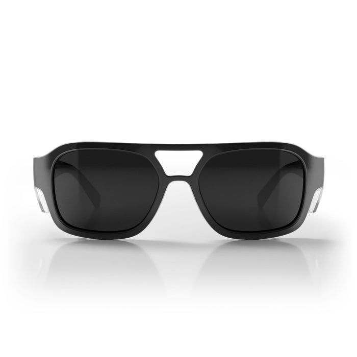 SafeStyle Skylines Black Frame Grey Polarised Lens - Front View