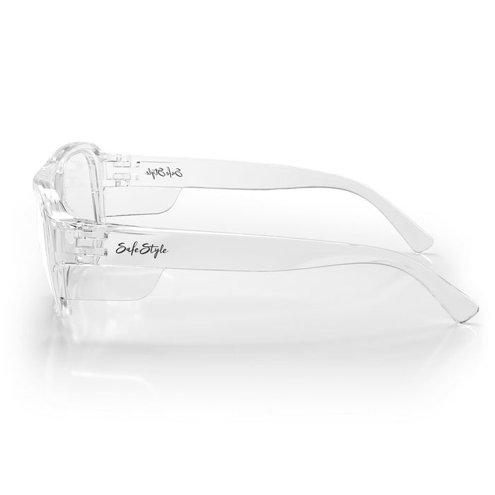 SafeStyle Skylines Clear Frame Clear Lens - Side View