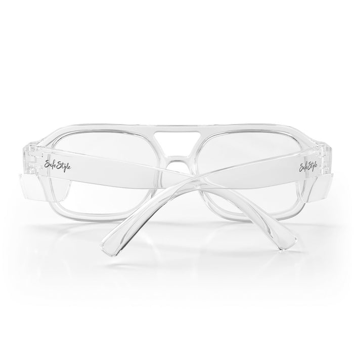 SafeStyle Skylines Clear Frame Clear Lens - Back View