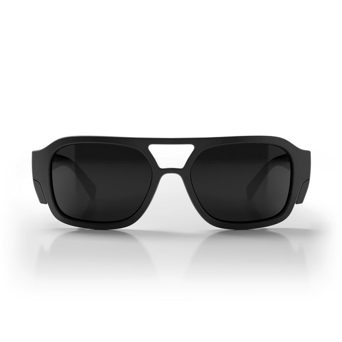 SafeStyle Skylines Matte Black Frame Grey Polarised Lens - Front View