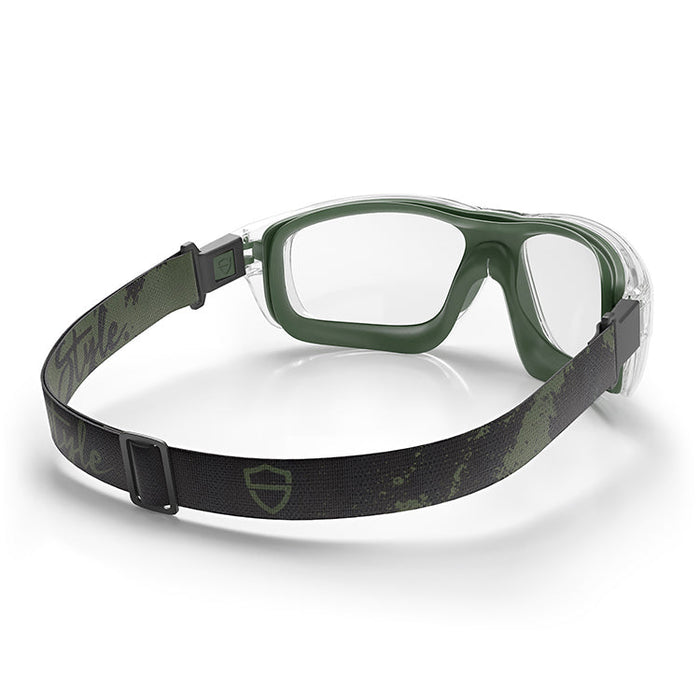 SafeStyle Switches Clear Green Frame Clear Lens - Strap 2