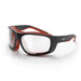 SafeStyle Switches Matte Black Red Frame Clear Lens - Angle