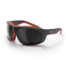 SafeStyle Switches Matte Black Red Frame Grey Polarised Lens - Angle