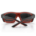 SafeStyle Switches Matte Black Red Frame Grey Polarised Lens - Back