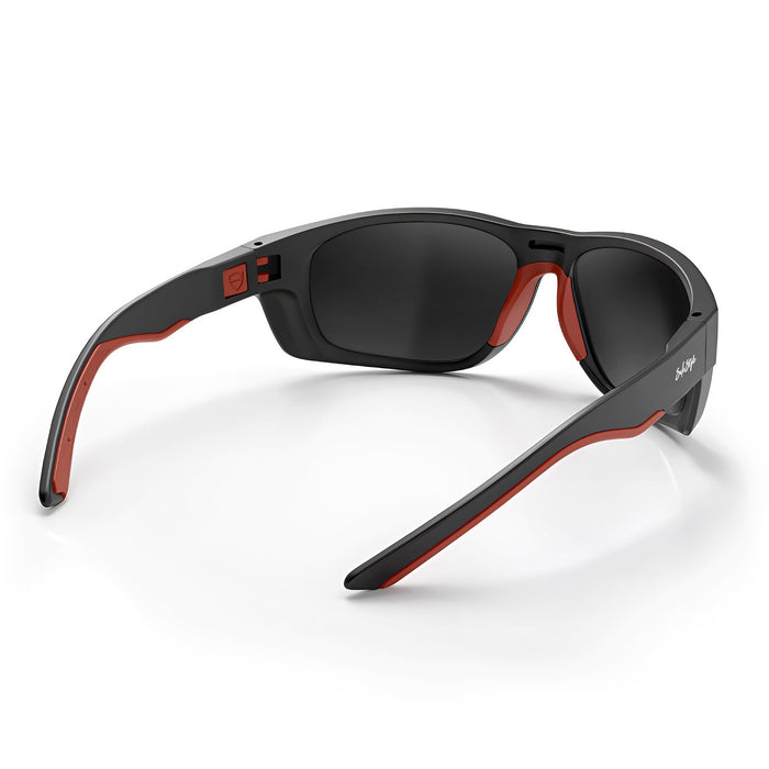 SafeStyle Switches Matte Black Red Frame Grey Polarised Lens - Gasket Out