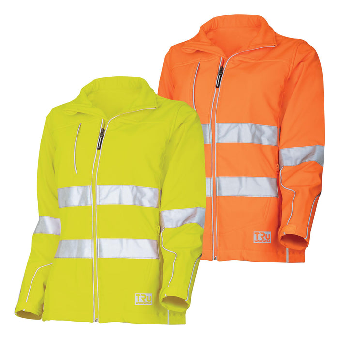 Tru Womens Softshell Full Zip Jacket with Reflective Tape