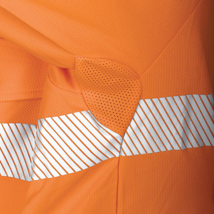 Tru Womens Recycled Anti-Microbial Micromesh S/S Two Tone Hi-Vis Polo Shirt with Segmented Tape