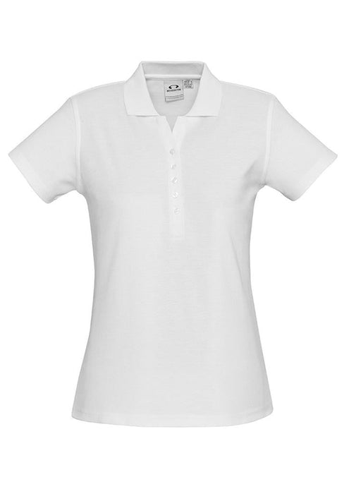 Biz Collection Women's Crew Polo - White