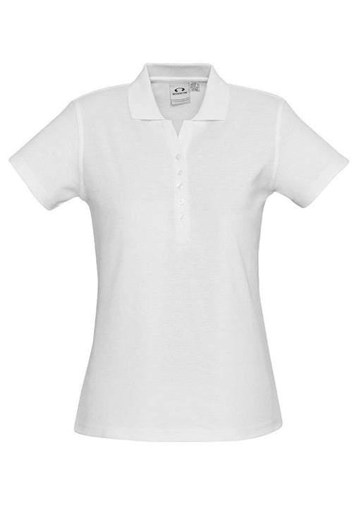Biz Collection Women's Crew Polo - White