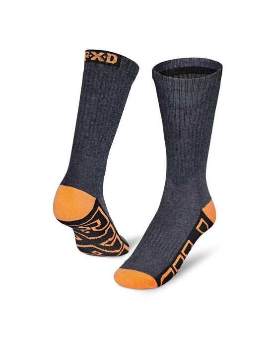 FXD SK1 5 Pack - JERSEY KNIT WORK SOCKS - Multi Coloured - One Size (7-12)