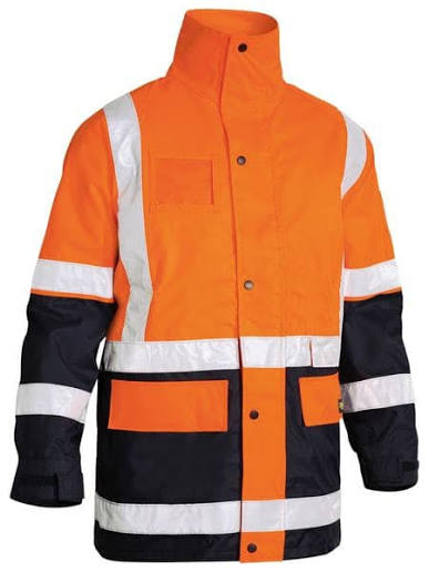 Bisley Taped 5 In 1 Rain Jacket - Pink/Navy (BK6975)