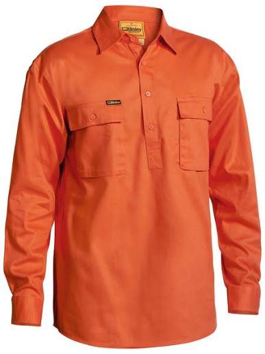 Bisley Closed Front Cotton Drill Shirt BSC6433