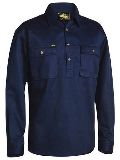 Bisley Closed Front Cotton Drill Shirt BSC6433