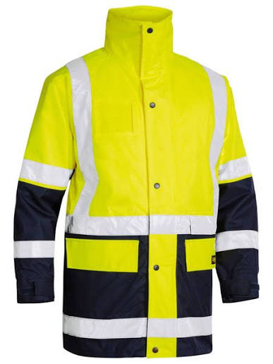 Bisley Taped 5 In 1 Rain Jacket - Pink/Navy (BK6975)