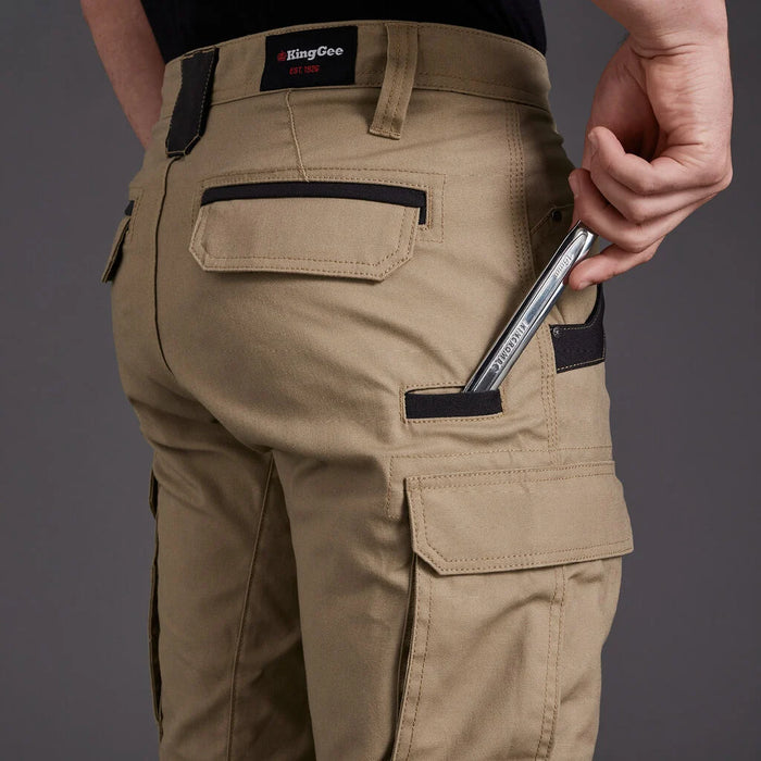 King Gee Tradies Stretch Cargo Pant - Khaki