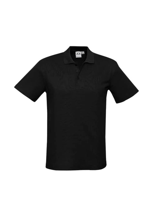 Biz Collection Men's Crew Polo - Black