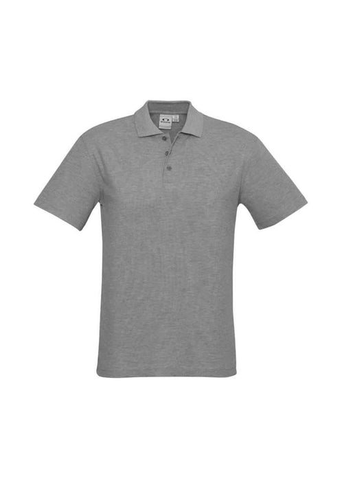 Biz Collection Men's Crew Polo - Grey Marle