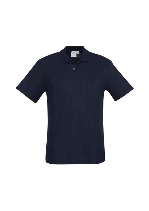 Biz Collection Men's Crew Polo - Navy