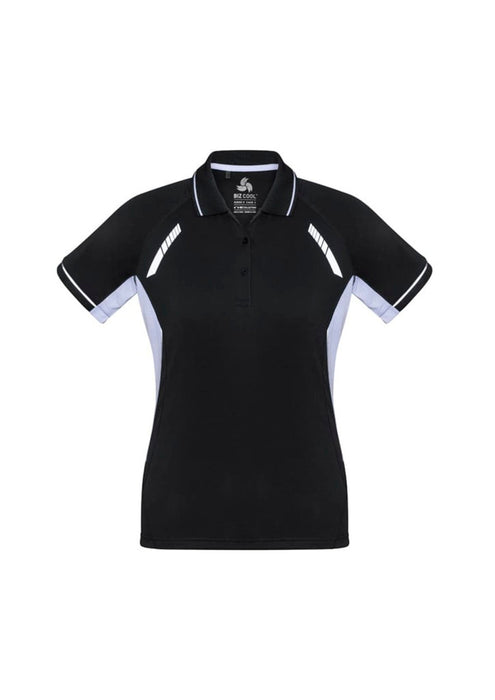 Biz Collection Women's Renegade Polo - Black/White/Silver