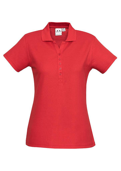 Biz Collection Women's Crew Polo - Red