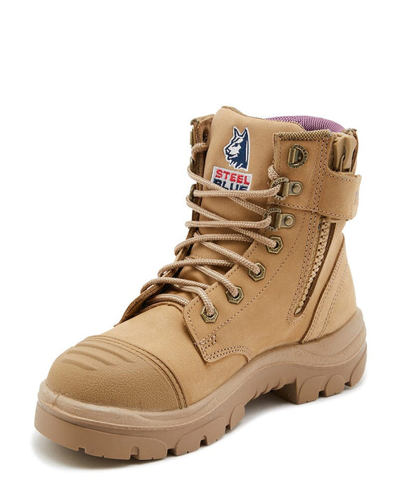 Steel Blue Ladies 512709 Argyle Zip Scuff Cap Safety Boot - Sand