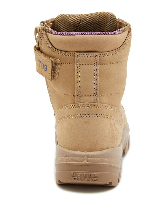 Steel Blue Ladies 512709 Argyle Zip Scuff Cap Safety Boot - Sand