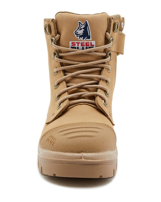 Steel Blue Ladies 512709 Argyle Zip Scuff Cap Safety Boot - Sand