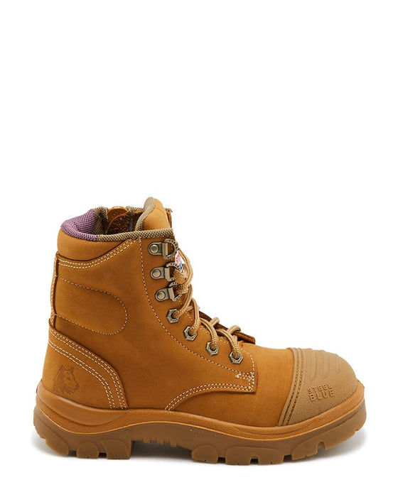Steel Blue 512709 Ladies Argyle Zip Scuff Cap Safety Boot - Wheat