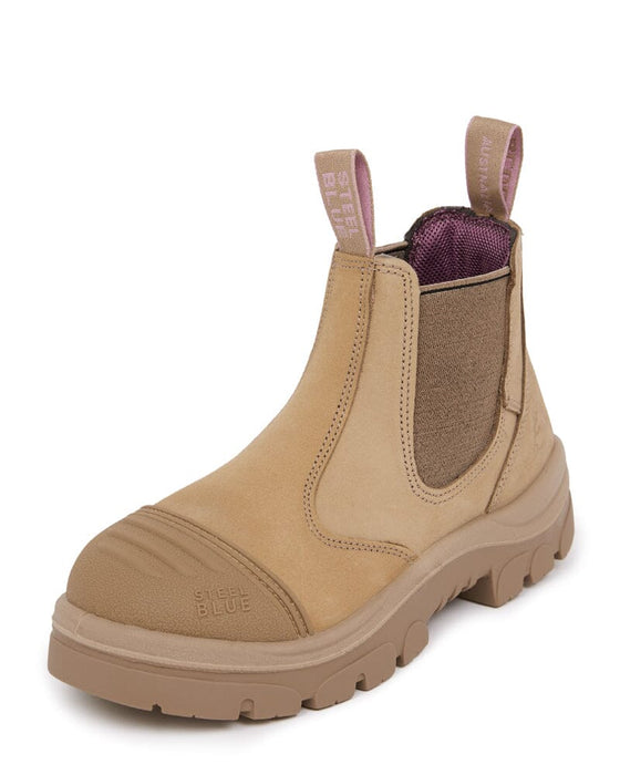 Steel Blue Ladies Hobart Scuff Safety Boot - Sand