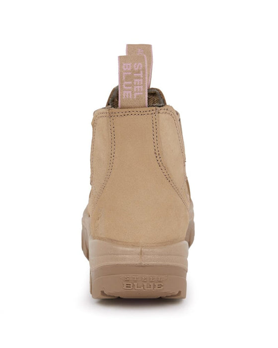 Steel Blue Ladies Hobart Scuff Safety Boot - Sand