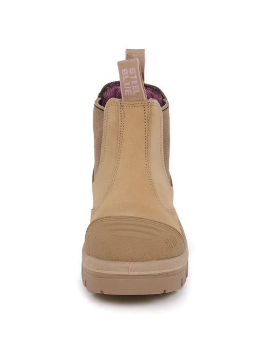 Steel Blue Ladies Hobart Scuff Safety Boot - Sand