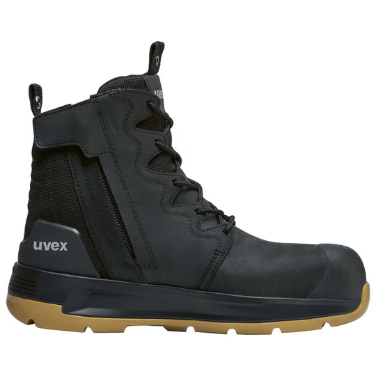 UVEX 3 X-Flow 65428 Zip Side Safety Boot – Heat Resistant Composite Toe | Work Boots AU